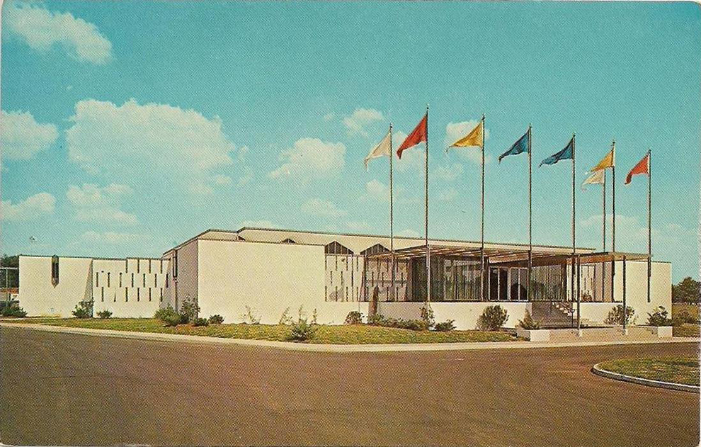 Bldg 129 1964 postcard